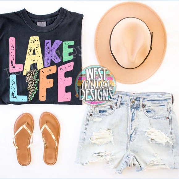 West Mitten Designs Tops - Lake Life Graphic Tee